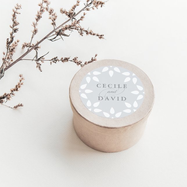 Arabesque Wedding Sticker | Gray (Creator Uploaded)