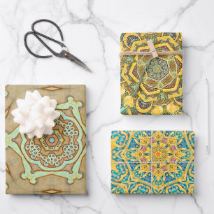 Arabesque  wrapping paper sheets
