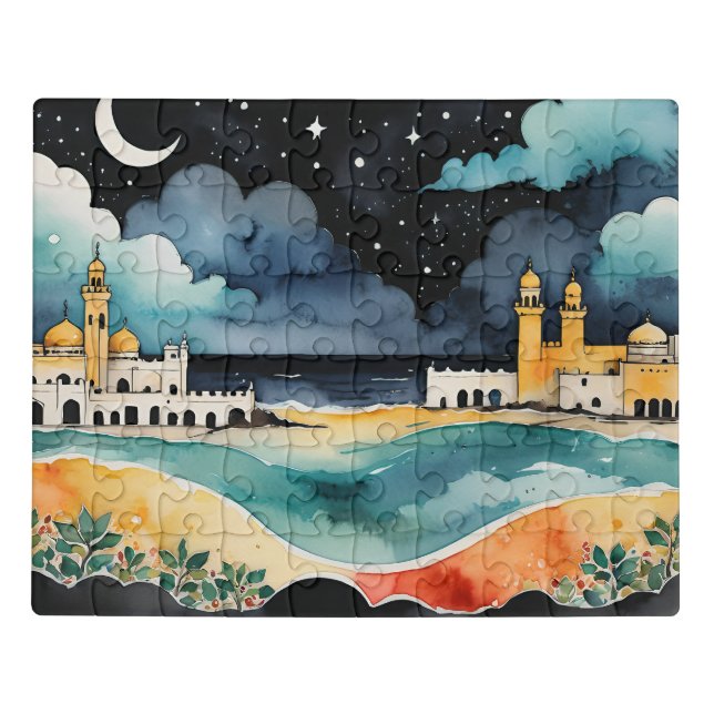 Arabi Crecent Moon Night Jigsaw Puzzle (Puzzle Horizontal)