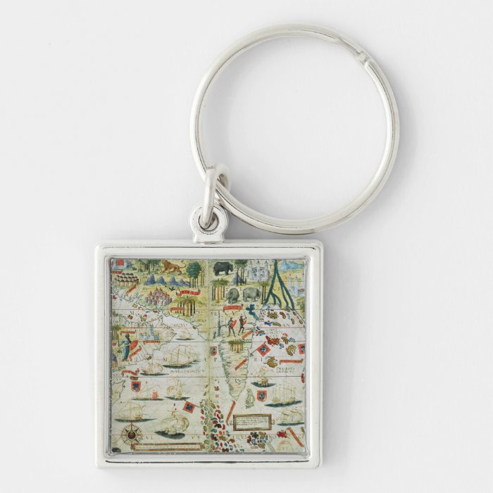 Arabia and India, the 'Miller Atlas', c.1519 Key Chain