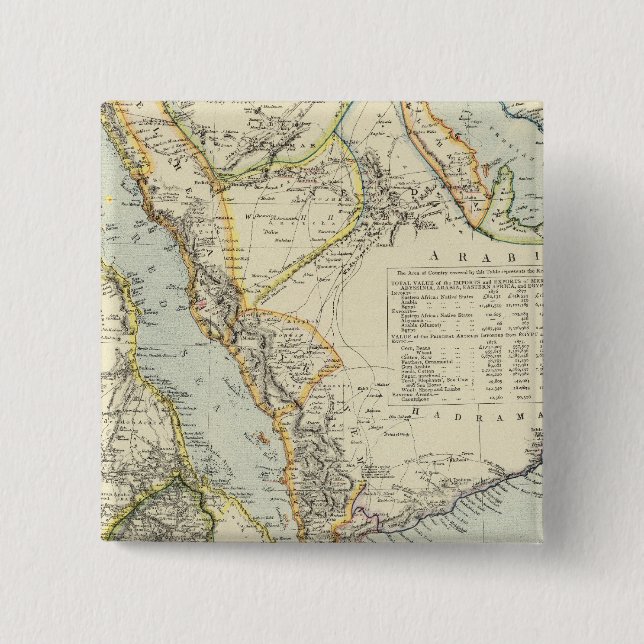 Arabia, Egypt, Nubia, Abyssinia 2 Button (Front)