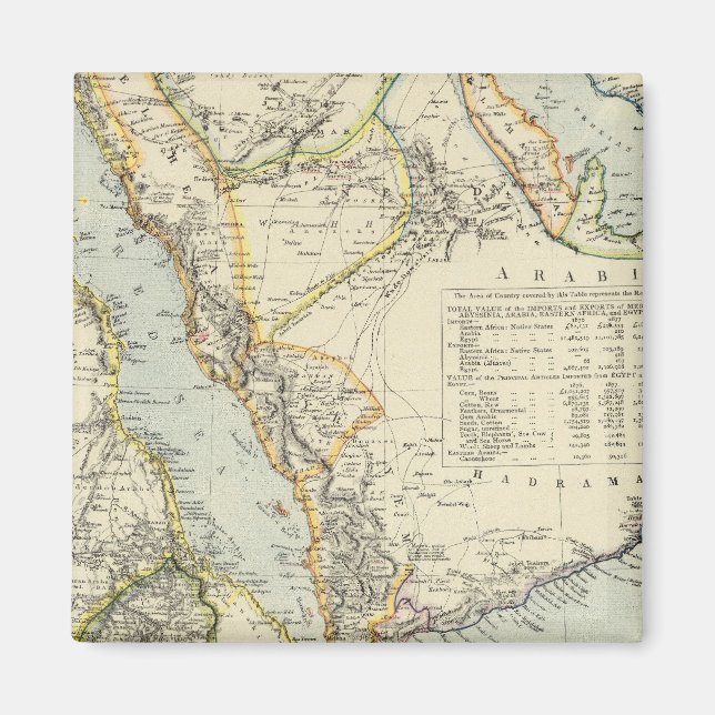 Arabia, Egypt, Nubia, Abyssinia 2 Magnet (Front)