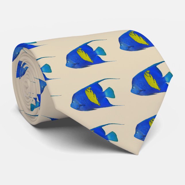 Arabian angelfish neck tie (Rolled)