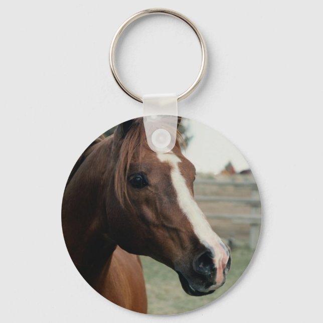 Arabian at Pasture Keychain (Front)