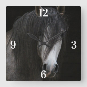 Arabian Beauty Horse Square Wall Clock