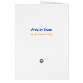 Arabian Blues Card (Back)