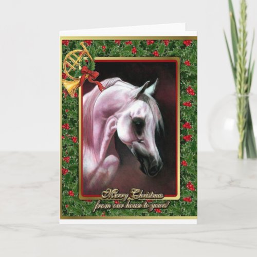 Arabian Horse Blank Christmas Card