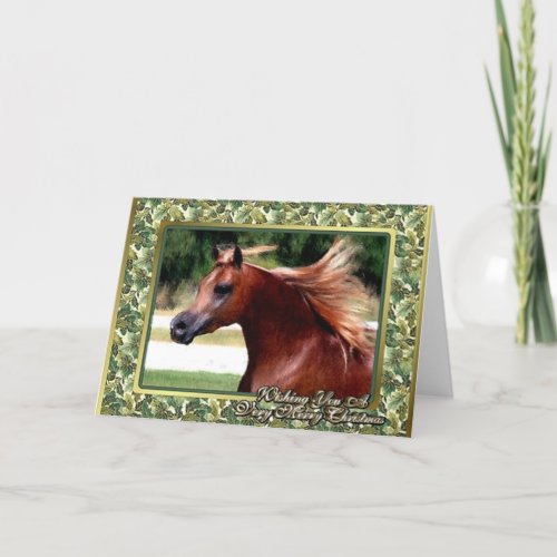 Arabian Horse Blank Christmas Card