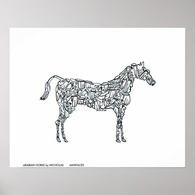 ARABIAN HORSE by NICHOLAS       MINIFACES Poster (Front)
