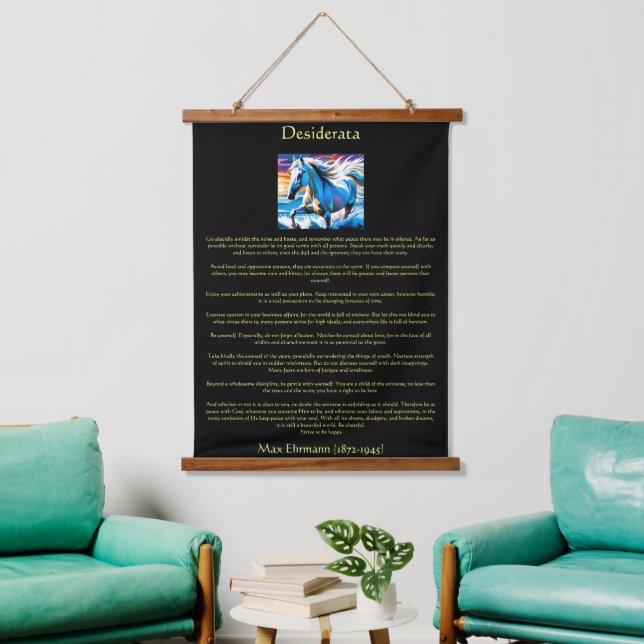 Arabian horse casting a warm golden glow hanging tapestry (Living Room)