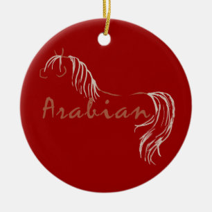 Arabian Horse Ceramic Ornament