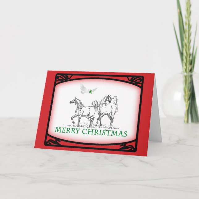 Arabian Horse Christmas Card (Front)