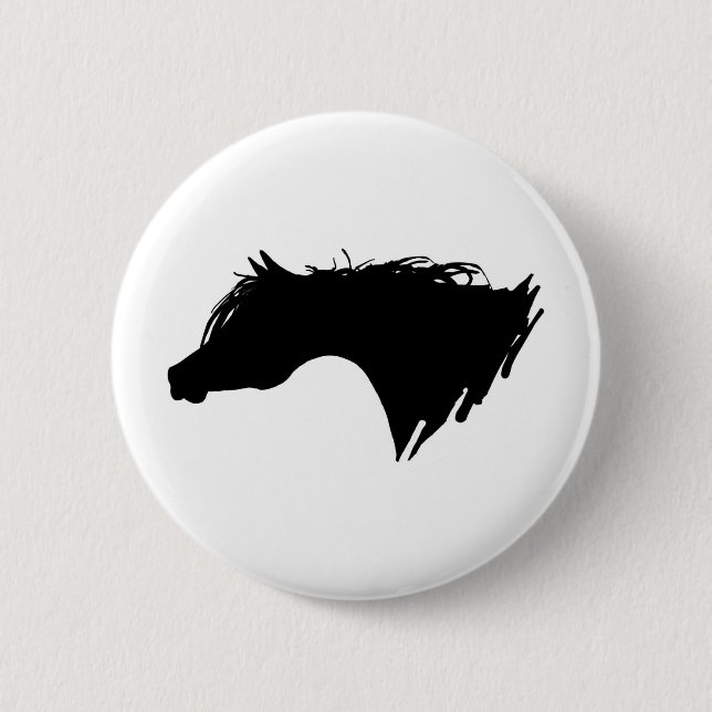 Arabian Horse Head Button (Front)