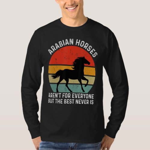 Arabian Horse Horse  Retro Horse Owner T_Shirt