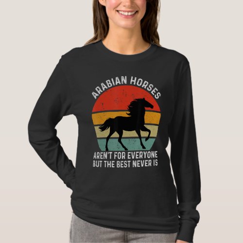 Arabian Horse Horse  Retro Horse Owner T_Shirt