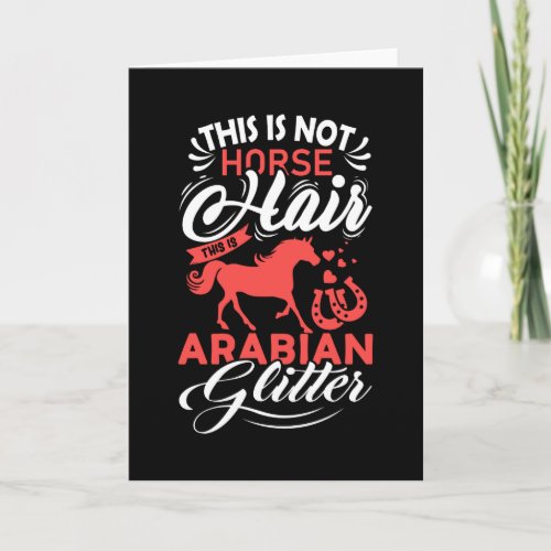 Arabian Horse Horse Saying Gift Girls Women Horse Card