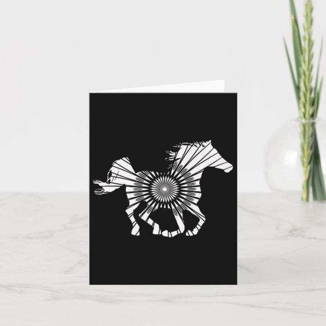 Arabian Horse Horseback Riding Endurance Pony Gift Card (Front)