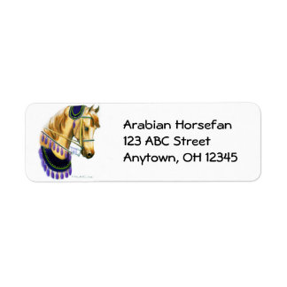 Arabian Horse in Costume Label