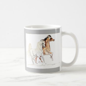 Arabian Horse Mug - Horse Lover Gift by TwoFriendsGallery at Zazzle