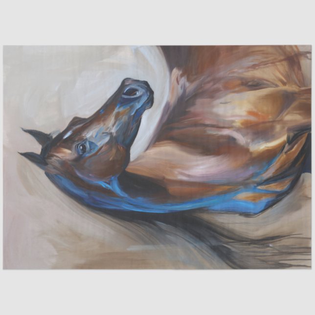 Arabian Horse Painting Decoupage Tissue Paper (Front)