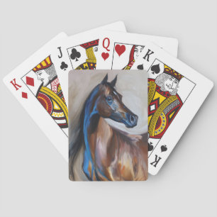 Arabian Horse Painting Poker Cards