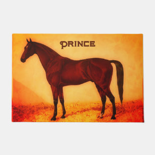 Arabian horse - personalized doormat