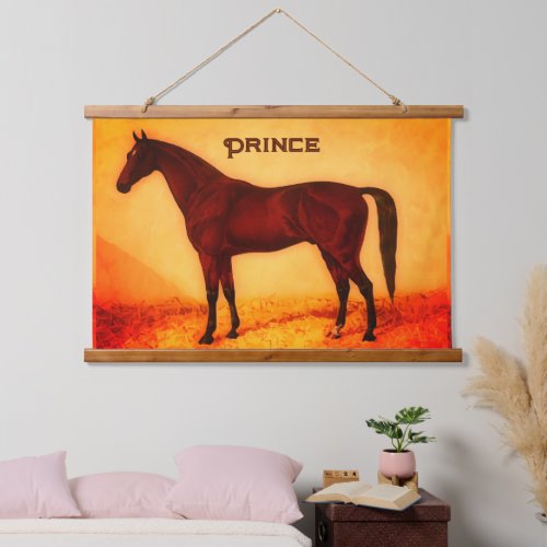 Arabian horse _ personalized hanging tapestry