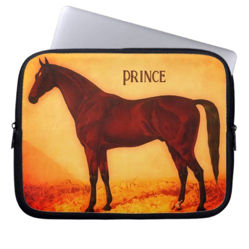 Arabian horse _ personalized laptop sleeve