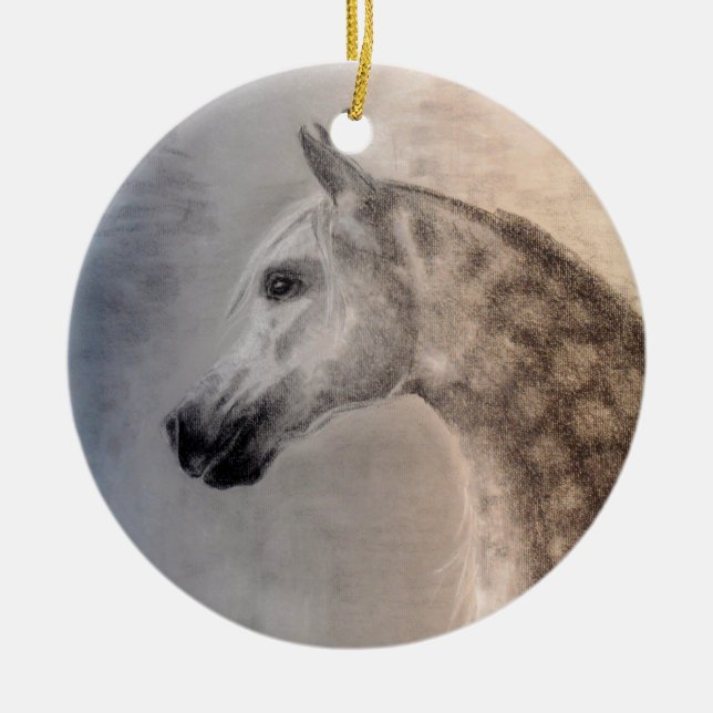 Arabian Horse Round Ornament - Arabian Horse (Front)