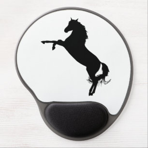 Arabian Horse Silhouette Gel Mouse Pad