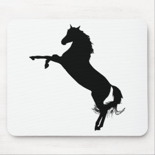 Arabian Horse Silhouette Mouse Pad