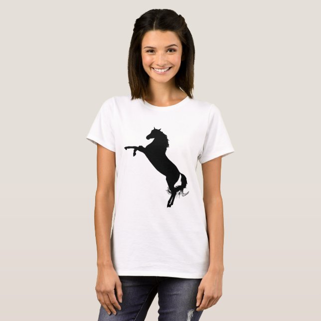 Arabian Horse Silhouette T-Shirt (Front Full)