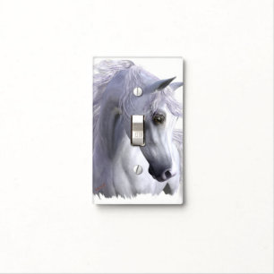 Arabian Horse Single Toggle, customize for colors Light Switch Cover