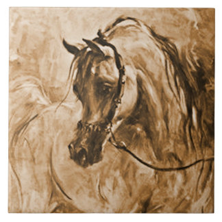 Arabian Horse to the Left Tile