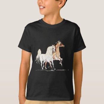 Arabian Horse Tr T-shirt by TwoFriendsGallery at Zazzle
