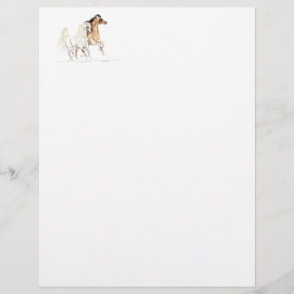 Arabian Horses Letterhead Paper