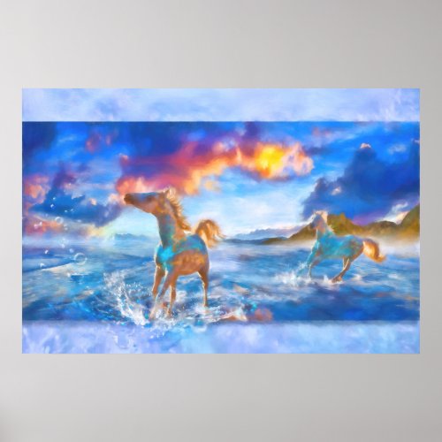 Arabian Horses of STELLAR ISLAND Poster