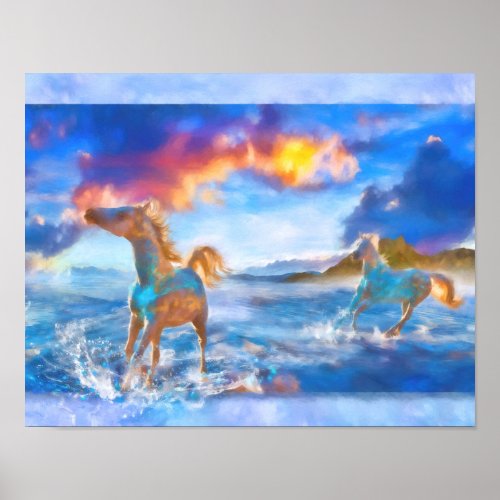 Arabian Horses of STELLAR ISLAND Poster