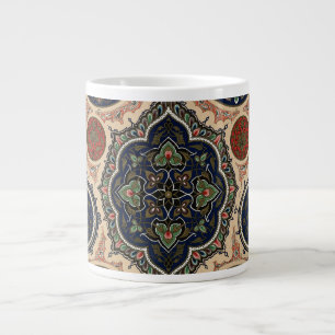 Arabian Intricate Retro Pattern Giant Coffee Mug