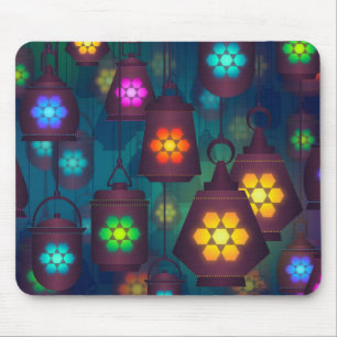 Arabian Lanterns Middle Eastern design Mouse Pad