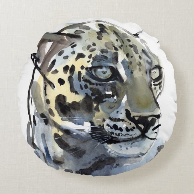 Arabian Leopard 2008  4 Round Pillow (Front)
