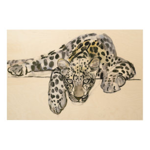 Arabian Leopard 2008 6 Wood Wall Decor