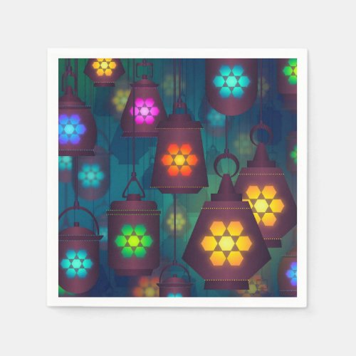 Arabian Moroccan lanterns dinner party Napkins