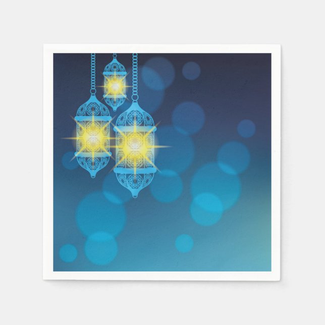 Arabian Moroccan lanterns dinner party Napkins (Front)