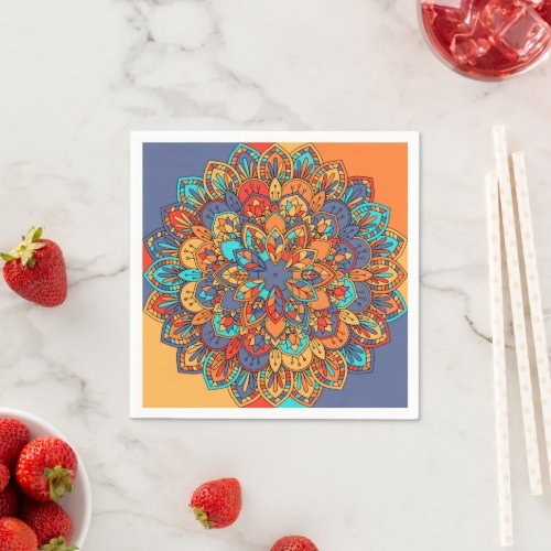 Arabian Moroccan mandala dinner party Napkins