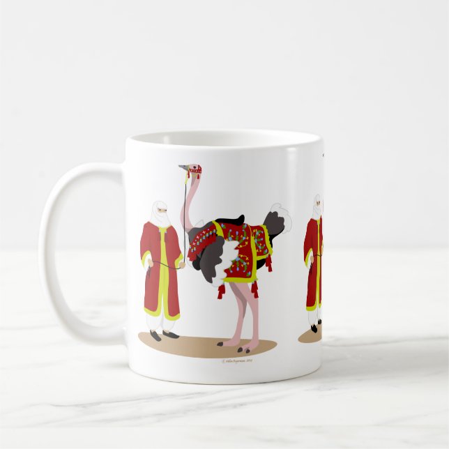 Arabian Native Costume Ostrich Coffee Mug (Left)