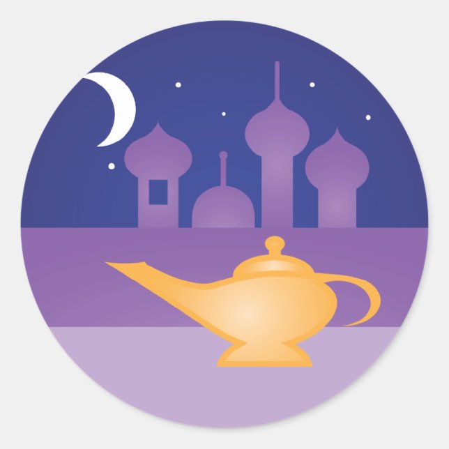 Arabian Night Magic Lamp Stickers (Front)