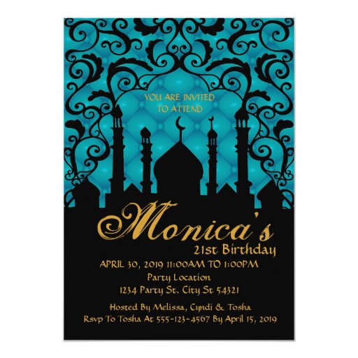 Arabian Nights Party Invitation Wording 9