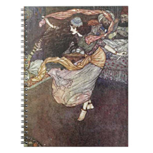 Arabian Nights Exotic Belly Dancer with Scarves Notebook