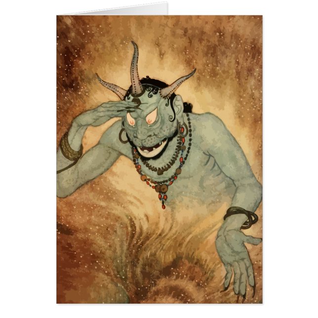 Arabian Nights Genie by Edmund Dulac (Front)